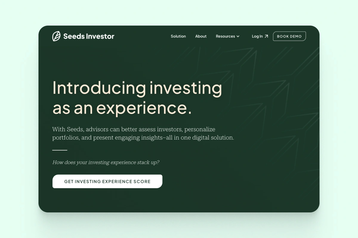 Seeds Investor website